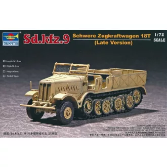   Trumpeter Sd.Kfz. 9 schwerer Zugkraftwagen 18t Type F3 harcjármű makett