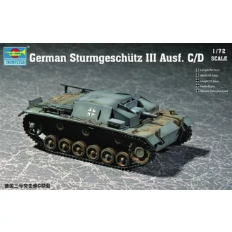   Trumpeter German Sturmgeschütz III Ausf. C/D harcjármű makett