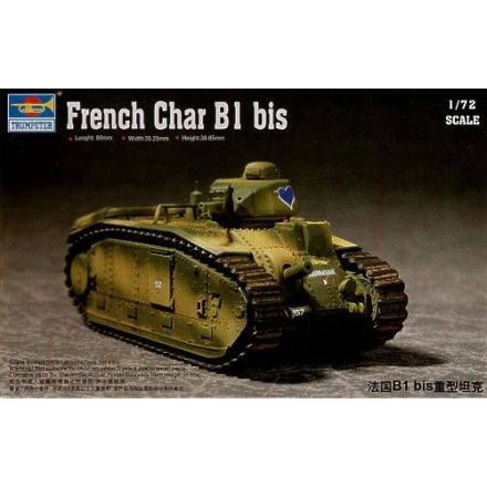 Trumpeter French Char B1Heavy Tank makett