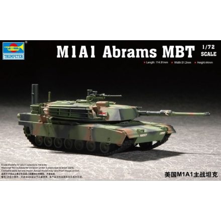 Trumpeter M1A1 Abrams MBT makett