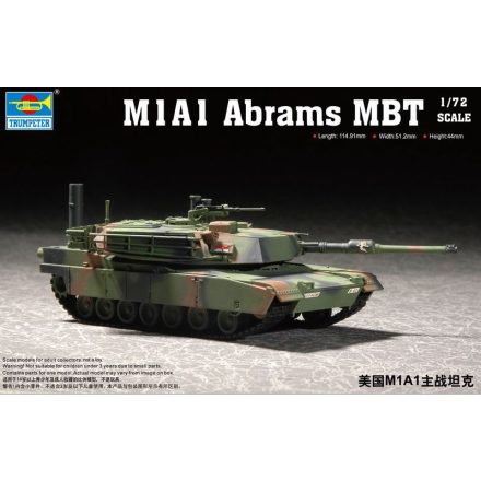 Trumpeter M1A1 Abrams MBT makett