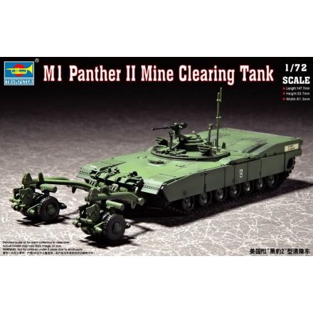Trumpeter M1 Panther II Mine clearing Tank makett