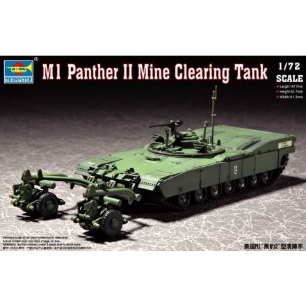 Trumpeter M1 Panther II Mine clearing Tank makett