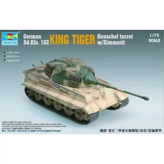  Trumpeter King Tiger Henschel Turret w/Zimmerit harcjármű makett