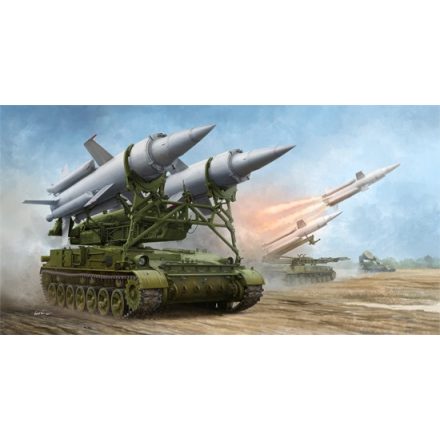 Trumpeter Soviet 2K11A TEL w/9M8M Missile Krug-a (SA-4 Ganef) makett