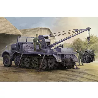   Trumpeter Schwerer Zugkraftwagen 18 t with 6 t Billstein-Crane, Sd.Kfz.9/1 makett