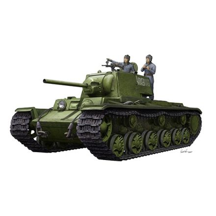 Trumpeter KV-1 1942 Simplified Turret Tank w/Tank Crew makett