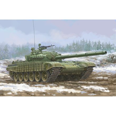 Trumpeter Soviet T-72 Ural With Kontakt-1 Reactive Armor makett