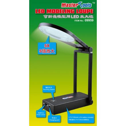 Trumpeter nagyítós LED makettező lámpa