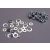 Traxxas Nut set, lock nuts (3mm (11) and 4mm(7)) & washer set