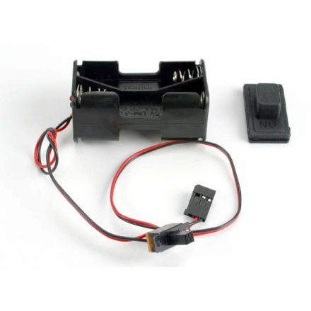 Traxxas Battery holder with on/off switch/ rubber on/off switch cover
