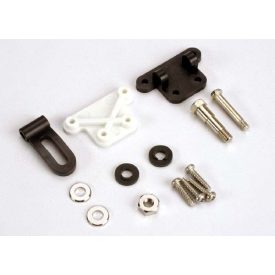   Traxxas Trim adjustment bracket (inner)/trim adjustment bracket (outer)/trim adjustment lever/ 3x16mm shoulder screw/2.6x 10mm self-tapping screws (4)/convex and concave trim lever washers/4x21mm doub