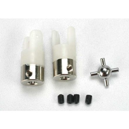 Traxxas U- joints (2)/ 3mm set screws (4)