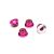 Traxxas Nuts, aluminum, flanged, serrated (4mm) (pink-anodized) (4)