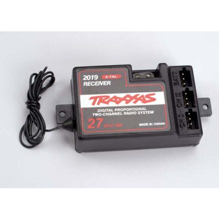 Traxxas Receiver, 2-channel 27MHz, without BEC (for use with electronic speed control)