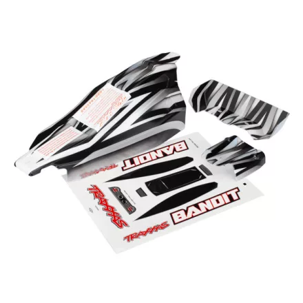 Traxxas Body, Bandit, ProGraphix® (replacement for the painted body. Graphics are printed, requires paint & final color application)/ decal sheet