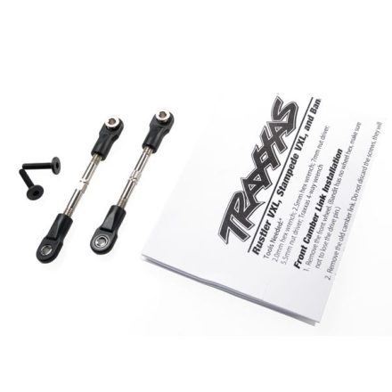 Traxxas Turnbuckles, camber link, 47mm (67mm center to center) (front) (assembled with rod ends and hollow balls) (1 left, 1 right)