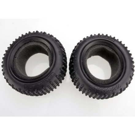 Traxxas Tires, Alias® 2.2" (rear) (2)/ foam inserts (Bandit) (soft compound)