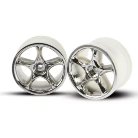 Traxxas Wheels, Tracer 2.2" (chrome) (2) (Bandit rear)