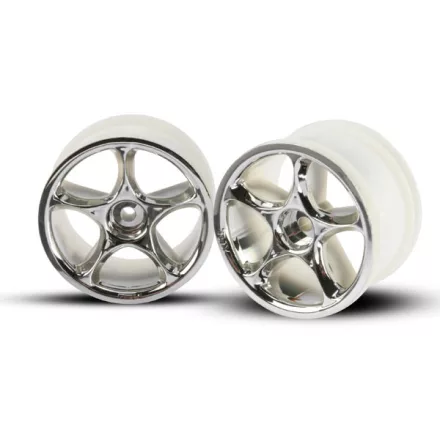 Traxxas Wheels, Tracer 2.2" (chrome) (2) (Bandit rear)