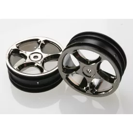   Traxxas Wheels, Tracer 2.2" (black chrome) (2) (Bandit front)