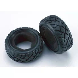   Traxxas Tires, Anaconda® 2.2" (wide, front) (2)/foam inserts (Bandit) (soft compound)