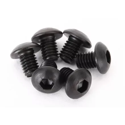 Traxxas Screws, 3x4mm button-head machine (hex drive) (6)