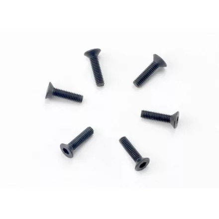 Traxxas Screws, 2.5x10mm countersunk machine (hex drive) (6)