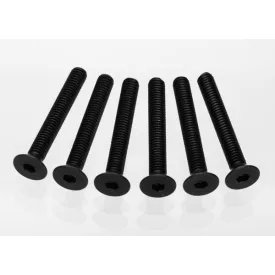 Traxxas Screws, 4x30mm countersunk machine (hex drive) (6)