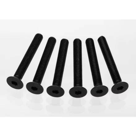 Traxxas Screws, 4x30mm countersunk machine (hex drive) (6)
