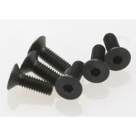 Traxxas Screws, 4x12mm countersunk machine (hex drive) (6)