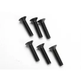 Traxxas Screws, 4x18mm countersunk machine (hex drive) (6)