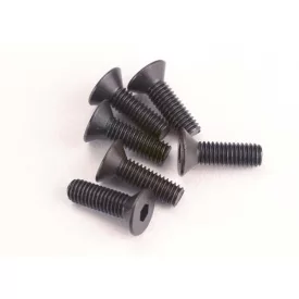 Traxxas Screws, 3x10mm countersunk machine (6) (hex drive)