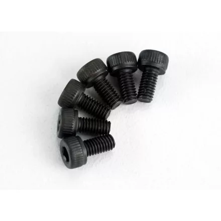 Traxxas Screws, 3x6mm cap-head machine (hex drive) (6)