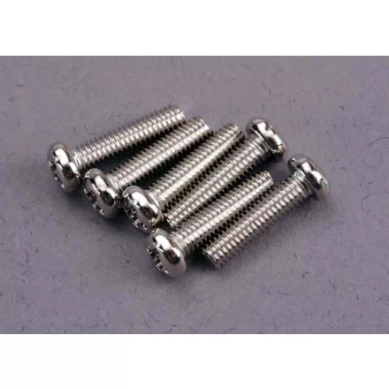 Traxxas Screws, 3x12mm roundhead machine (6)