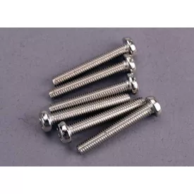 Traxxas Screws, 3x20mm roundhead machine (6)
