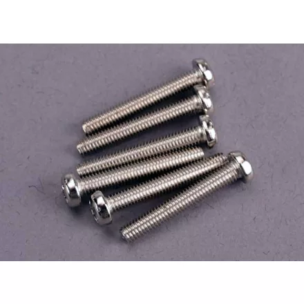 Traxxas Screws, 3x20mm roundhead machine (6)