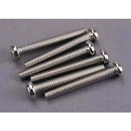 Traxxas Screws, 3x23mm roundhead machine (6)