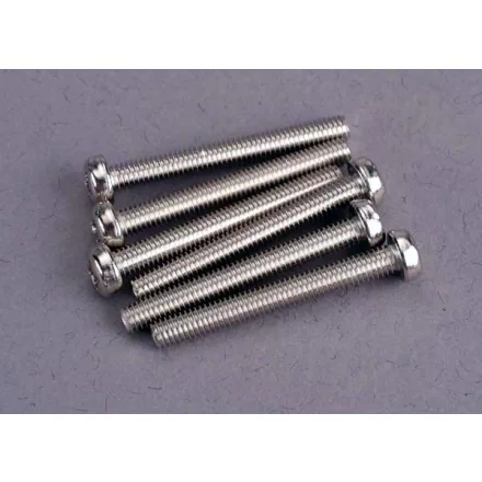 Traxxas Screws, 3x25mm roundhead machine (6)