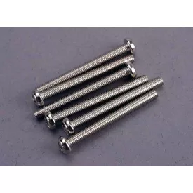 Traxxas Screws, 3x30mm roundhead machine (6)