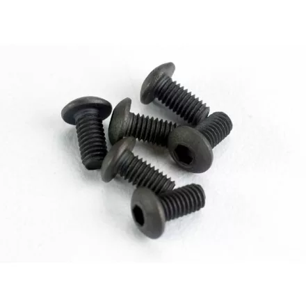 Traxxas Screws, 3x6mm button-head machine (hex drive) (6)