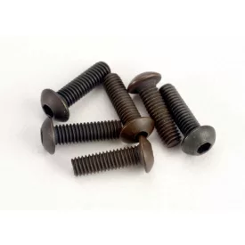 Traxxas Screws, 3x10mm button-head machine (hex drive) (6)