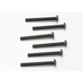 Traxxas Screws, 3x25mm button-head machine (hex drive) (6)