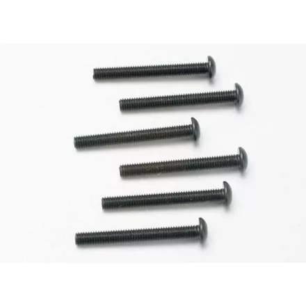 Traxxas Screws, 3x25mm button-head machine (hex drive) (6)