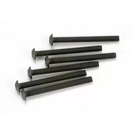 Traxxas Screws, 3x30mm button-head machine (hex drive) (6)