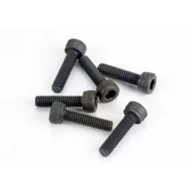   Traxxas Head screws, 3x12mm cap-head machine (hex drive) (6) (TRX 2.5, 2.5R, 3.3)