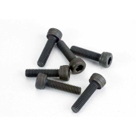 Traxxas Head screws, 3x12mm cap-head machine (hex drive) (6) (TRX 2.5, 2.5R, 3.3)