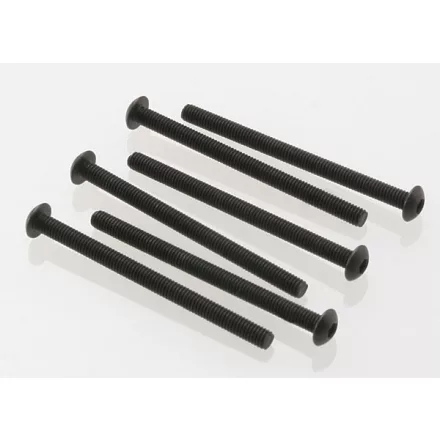 Traxxas Screws, 3x40mm button-head machine (hex drive) (6)