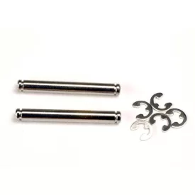 Traxxas Suspension pins, 26mm (kingpins) (2)/ E-clips (4)