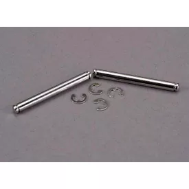 Traxxas Suspension pins, 31.5mm, chrome (2) w/ E-clips (4)